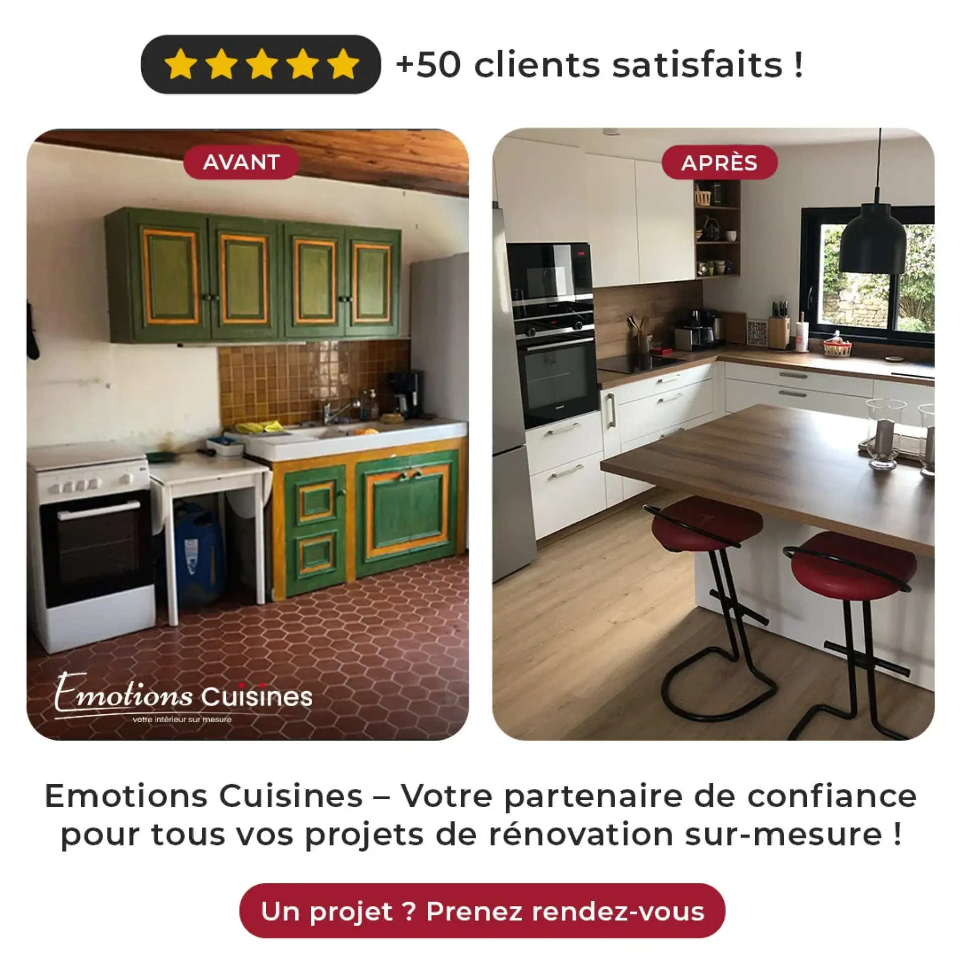 Campagne digitale Émotions Cuisines - Communication réseaux sociaux cuisiniste