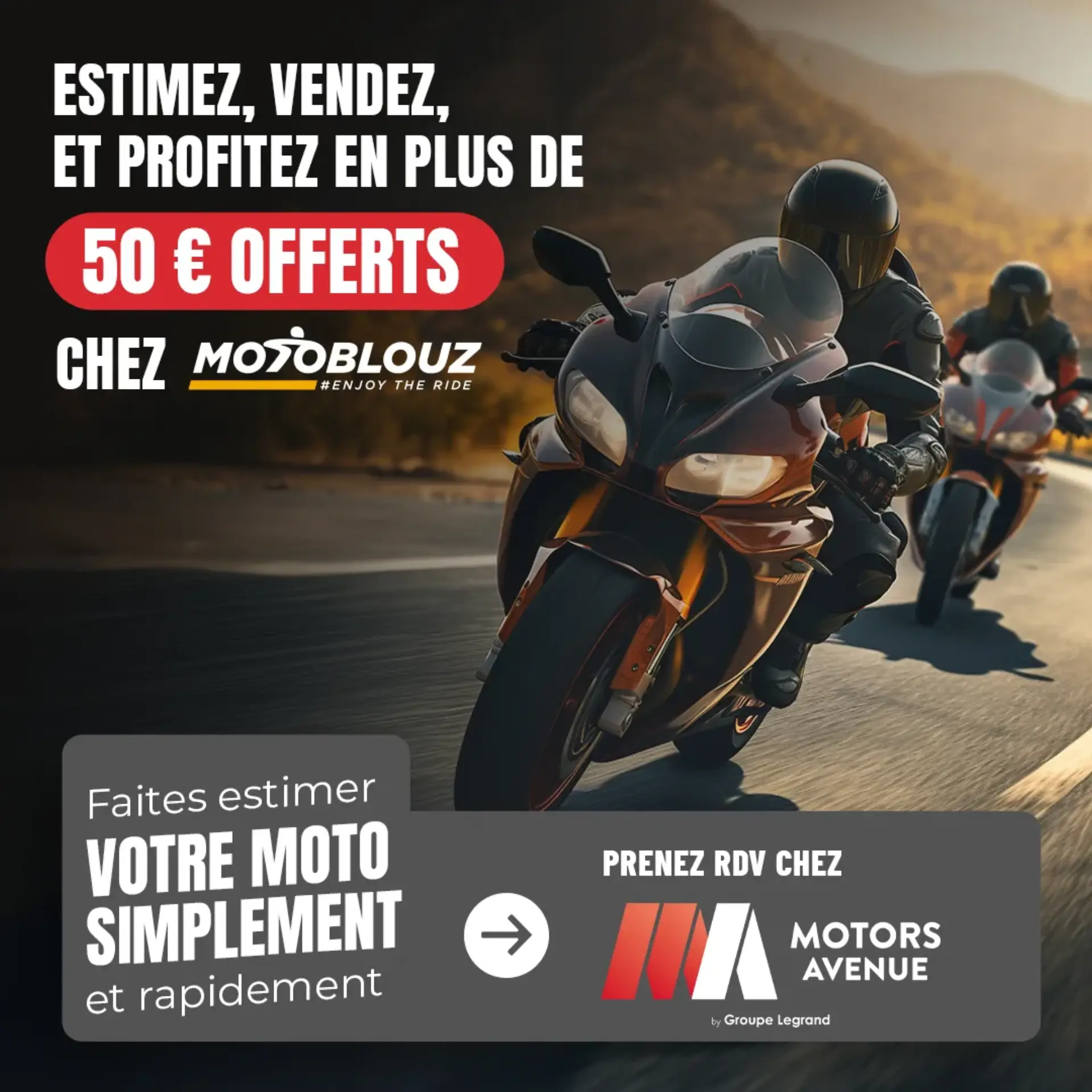 Campagne digitale Motors Avenue - Communication concession moto